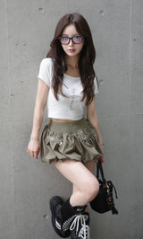 モデル:158cm(着用サイズ:FREE 着用カラー:WHT)