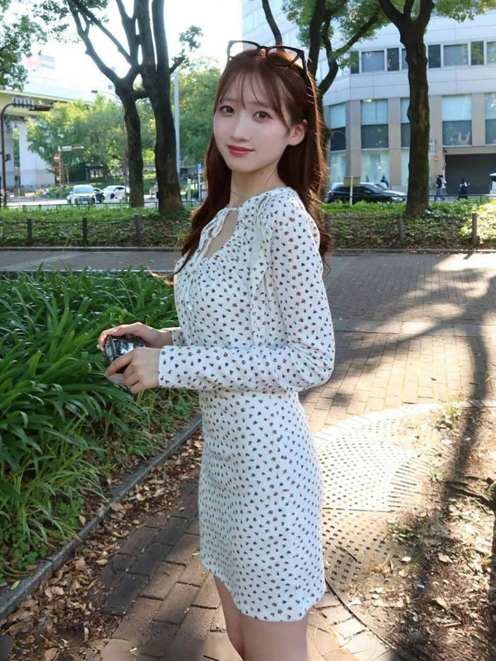 モデル:160cm(着用サイズ:FREE 着用カラー:WHT)