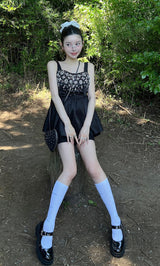 モデル:160cm(着用サイズ:FREE 着用カラー:BLK)