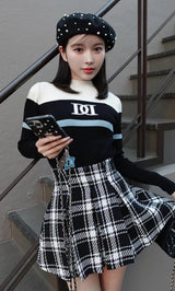 モデル:160cm(着用サイズ:FREE 着用カラー:BLK)
