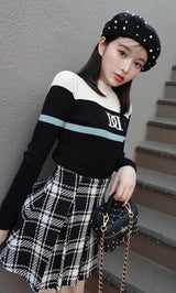 モデル:160cm(着用サイズ:FREE 着用カラー:BLK)