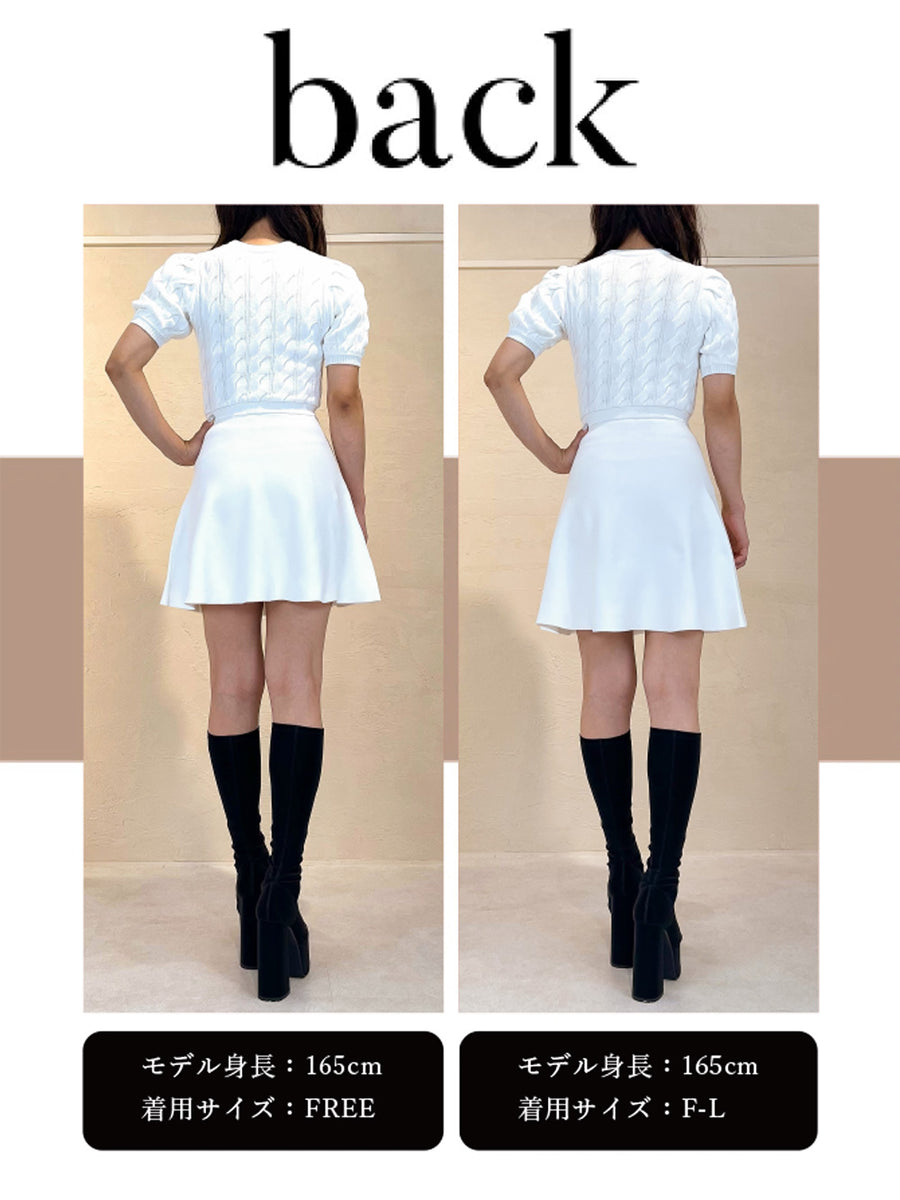 モデル:165cm(着用サイズ:FREE/F-L 着用カラー:WHT)