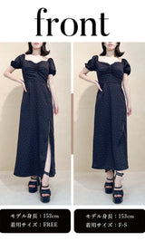 モデル:153cm(着用サイズ:F-S/FREE 着用カラー:BLK)