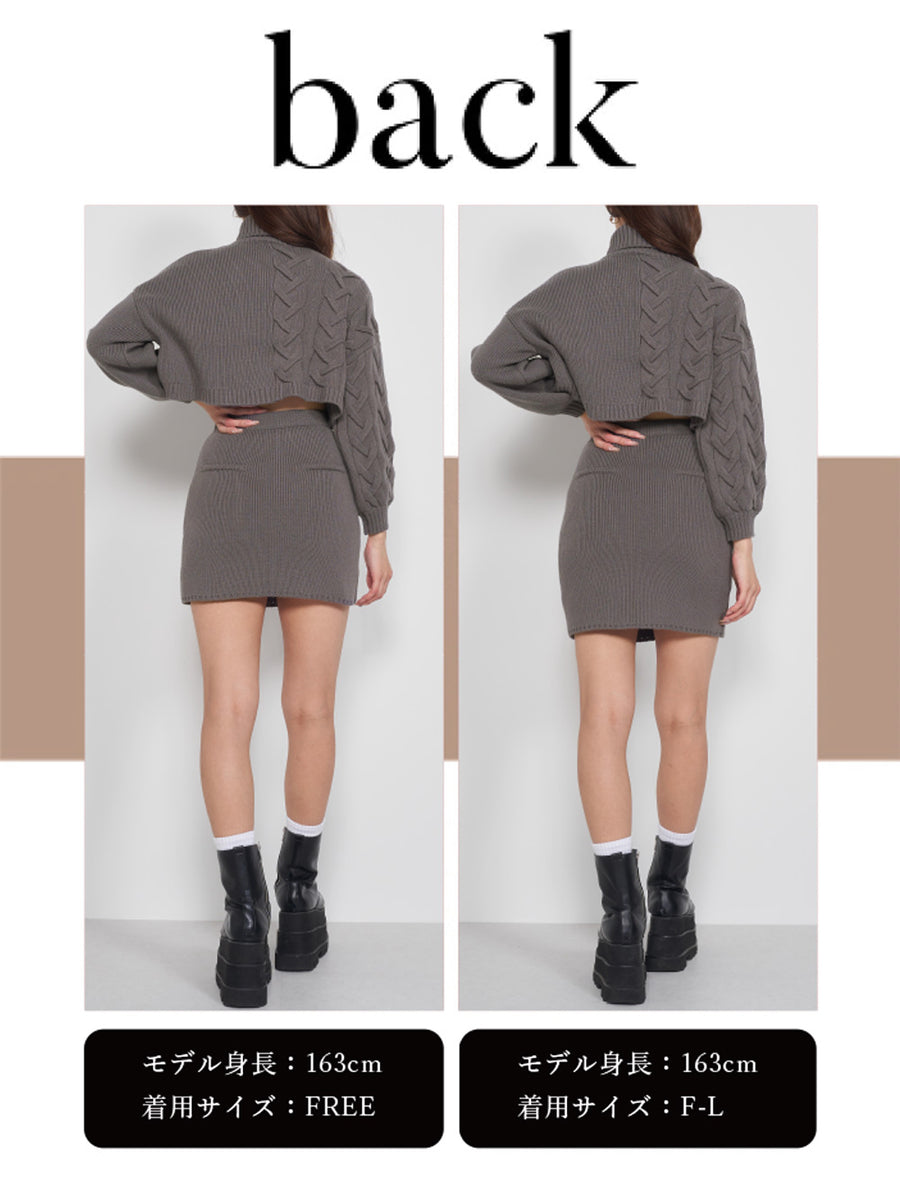 モデル:163cm(着用サイズ:FREE/F-L 着用カラー:GRY)