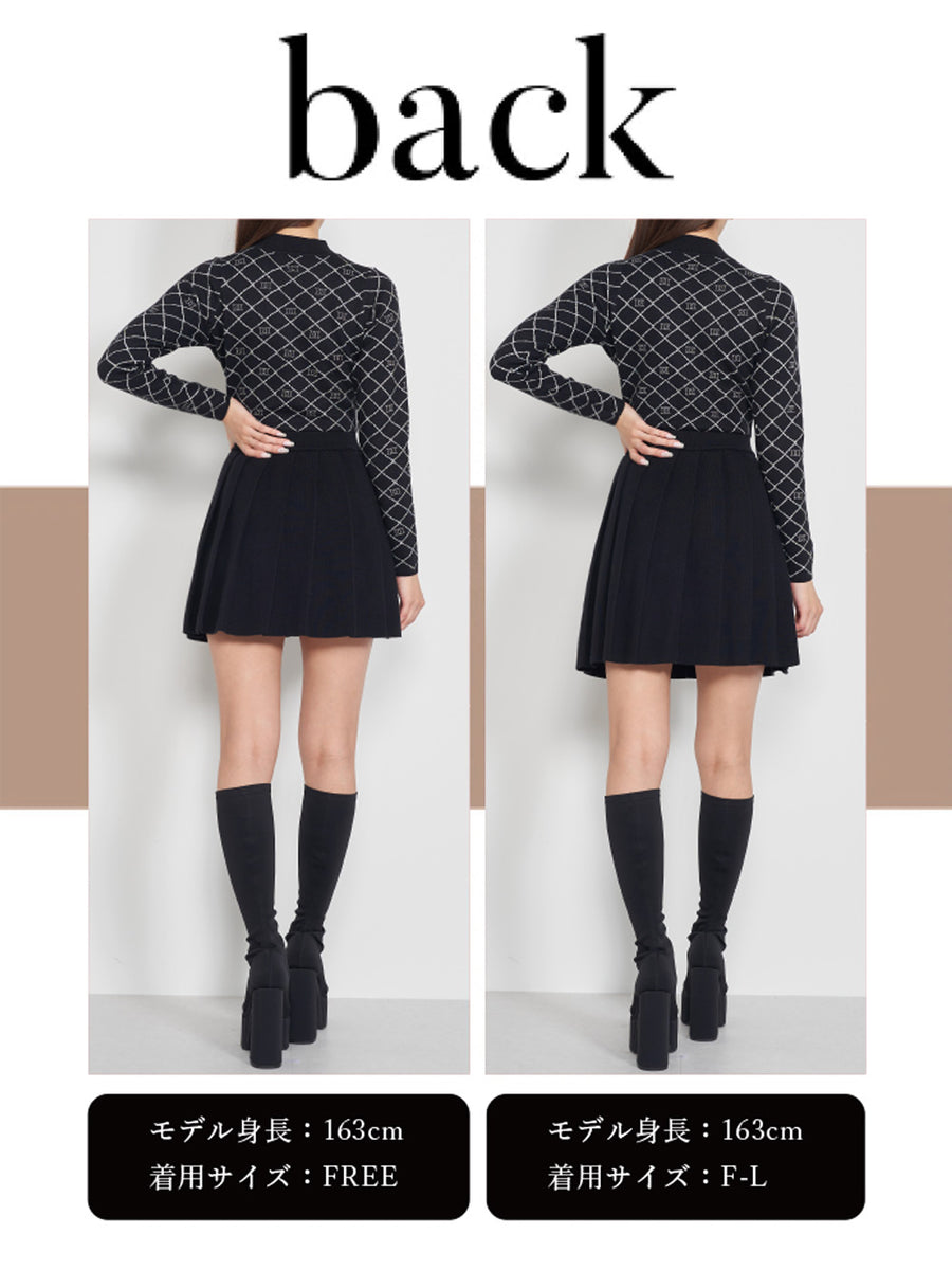 モデル:163cm(着用サイズ:FREE/F-L 着用カラー:BLK)