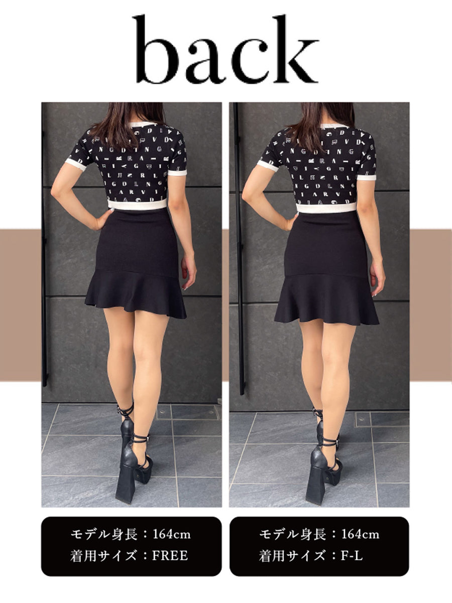 モデル:164cm(着用サイズ:FREE/F-L 着用カラー:BLK)