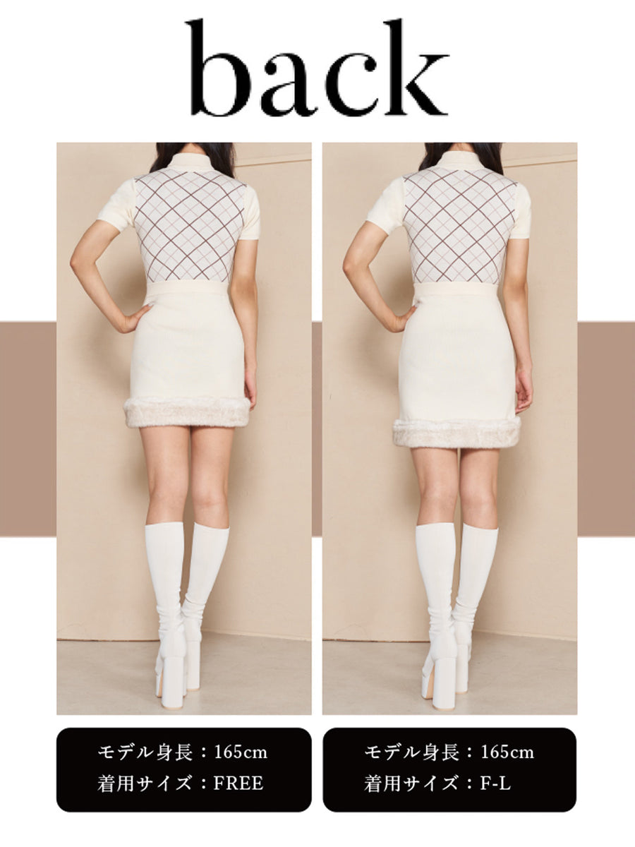 モデル:165cm(着用サイズ:FREE/F-L 着用カラー:IVO)