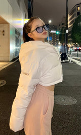 モデル:155cm(着用サイズ:FREE 着用カラー:WHT)