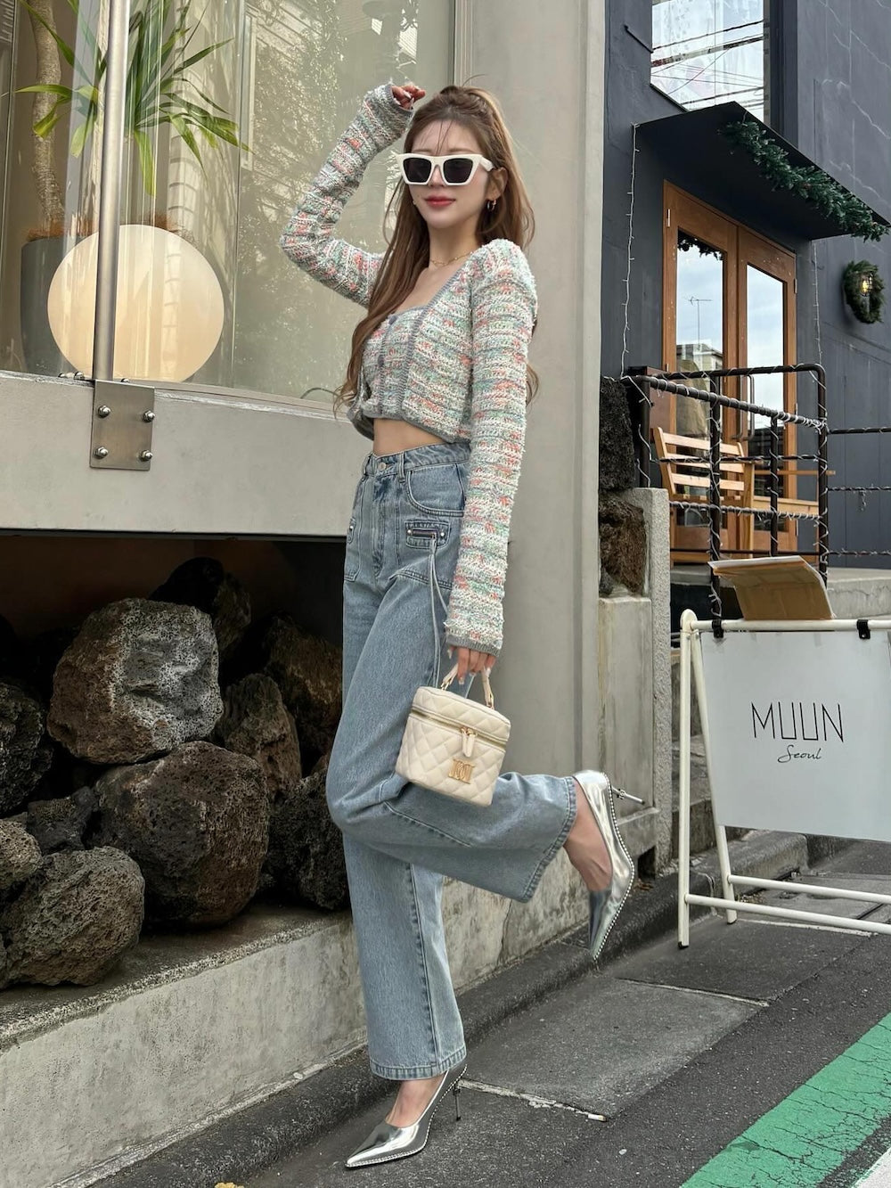 モデル:165cm(着用サイズ:FREE 着用カラー:MNT)
