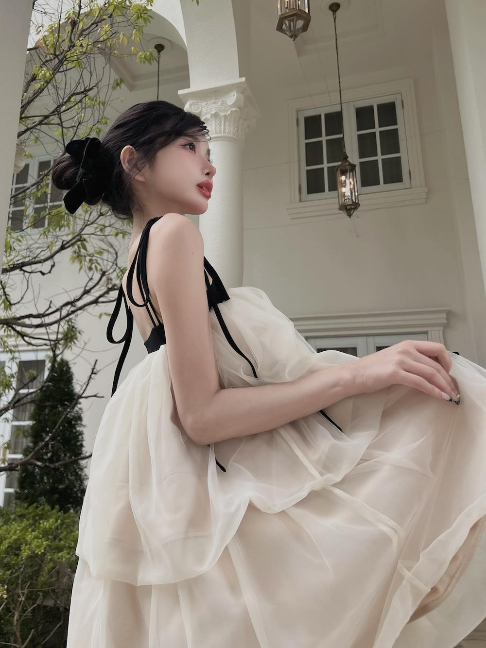 モデル:160cm(着用サイズ:FREE 着用カラー:BEG)
