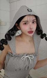 モデル:160cm(着用サイズ:FREE 着用カラー:GRY)