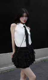 モデル:160cm(着用サイズ:FREE 着用カラー:WHT)
