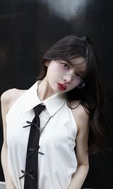 モデル:160cm(着用サイズ:FREE 着用カラー:WHT)