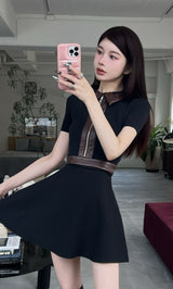 モデル:160cm(着用サイズ:FREE 着用カラー:BLK)