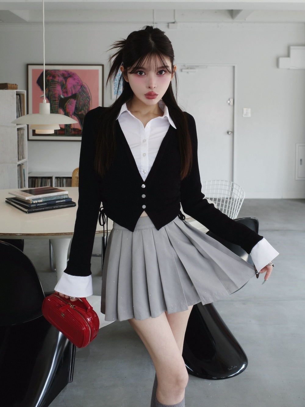 モデル:160cm(着用サイズ:S 着用カラー:GRY)