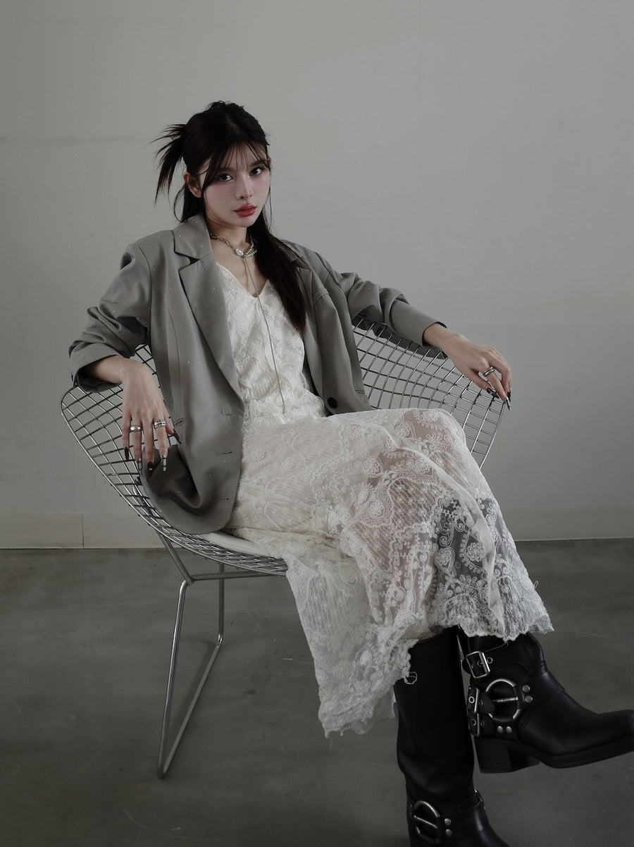 モデル:160cm(着用サイズ:FREE 着用カラー:GRY)