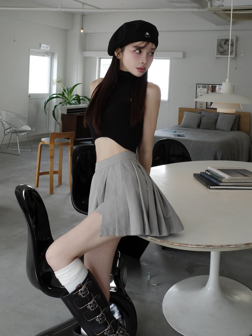 モデル:160cm(着用サイズ:S 着用カラー:GRY)