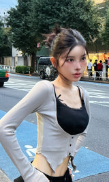 モデル:160cm(着用サイズ:FREE 着用カラー:GRY)