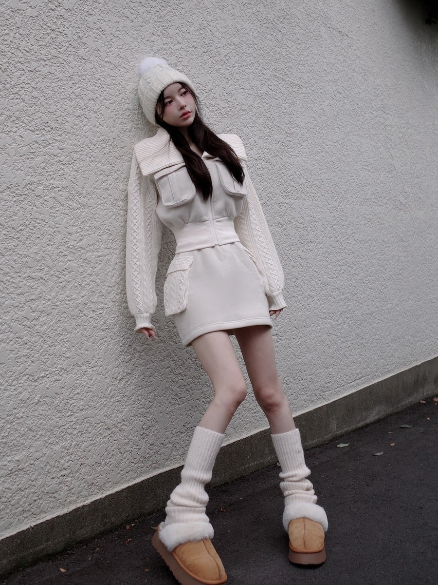 モデル:160cm(着用サイズ:FREE 着用カラー:IVO)