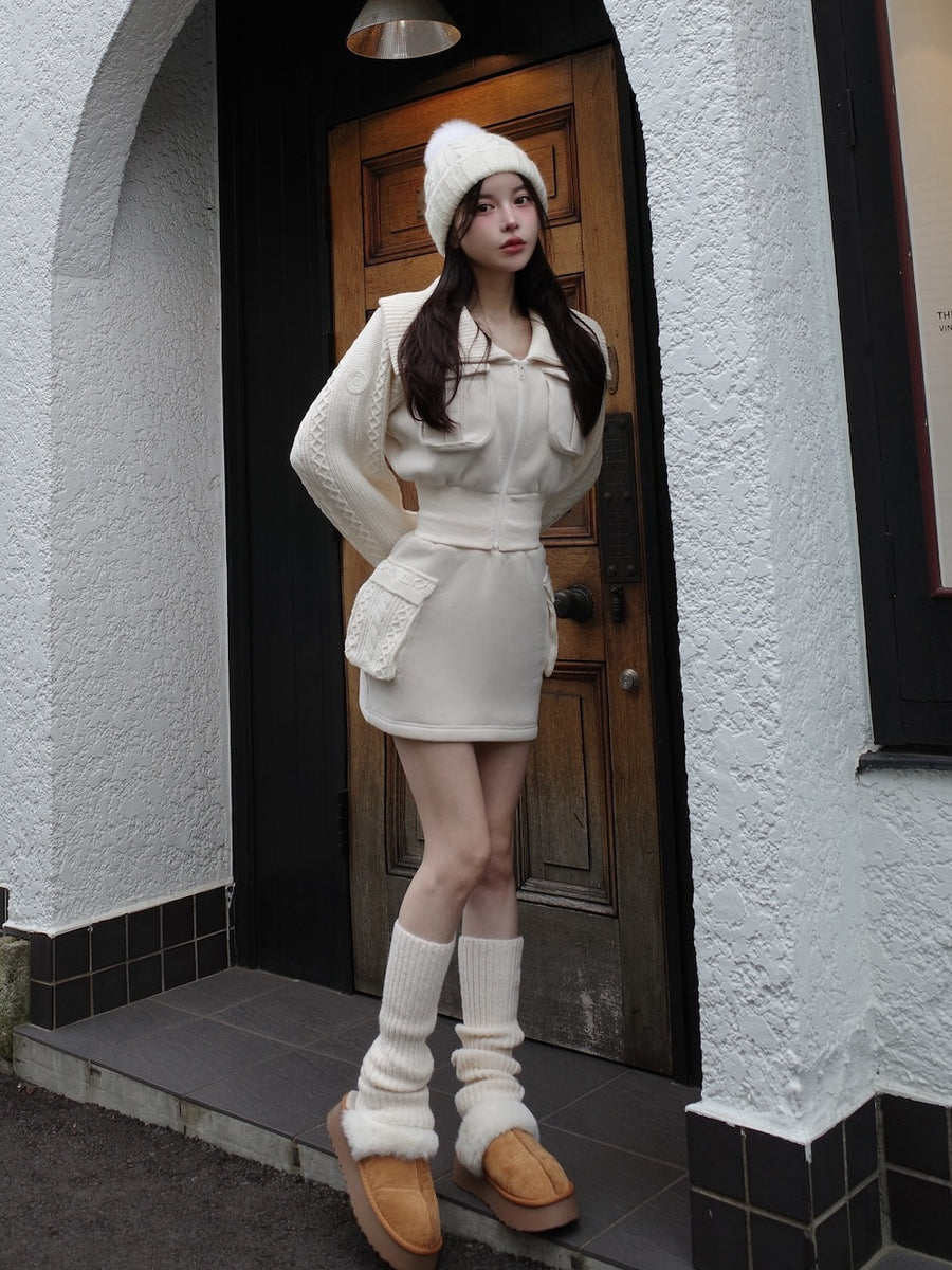 モデル:160cm(着用サイズ:FREE 着用カラー:IVO)