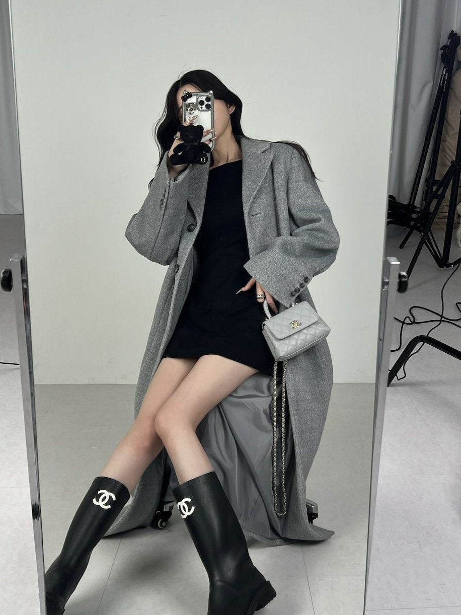 モデル:160cm(着用サイズ:FREE 着用カラー:GRY)