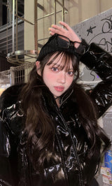 モデル:163cm(着用サイズ:FREE 着用カラー:BLK)