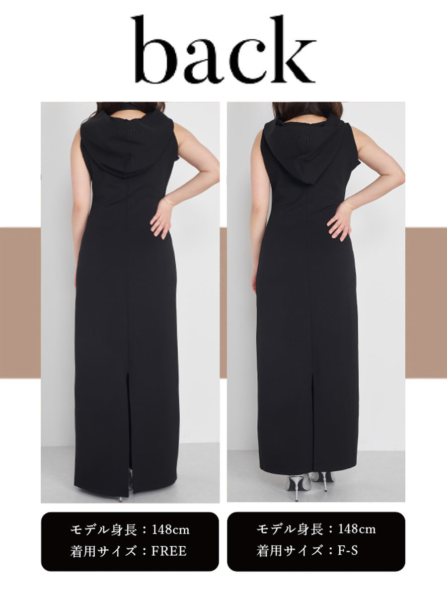 モデル:148cm(着用サイズ:F-S/FREE 着用カラー:BLK)