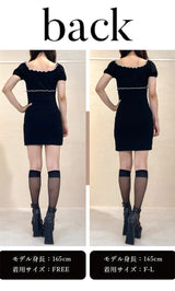 モデル:165cm(着用サイズ:FREE/F-L 着用カラー:BLK)