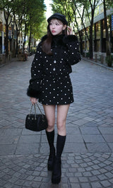 モデル:156cm(着用サイズ:S 着用カラー:BLK)