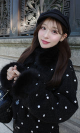 モデル:156cm(着用サイズ:FREE 着用カラー:BLK)