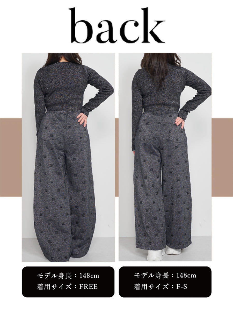 モデル:148cm(着用サイズ:F-S/FREE 着用カラー:BLK)