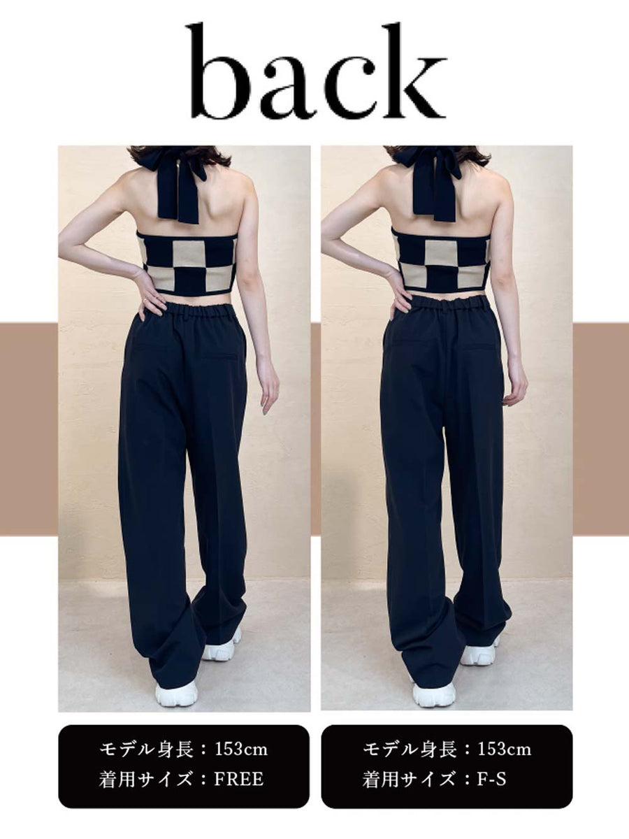 モデル:153cm(着用サイズ:F-S/FREE 着用カラー:BLK)
