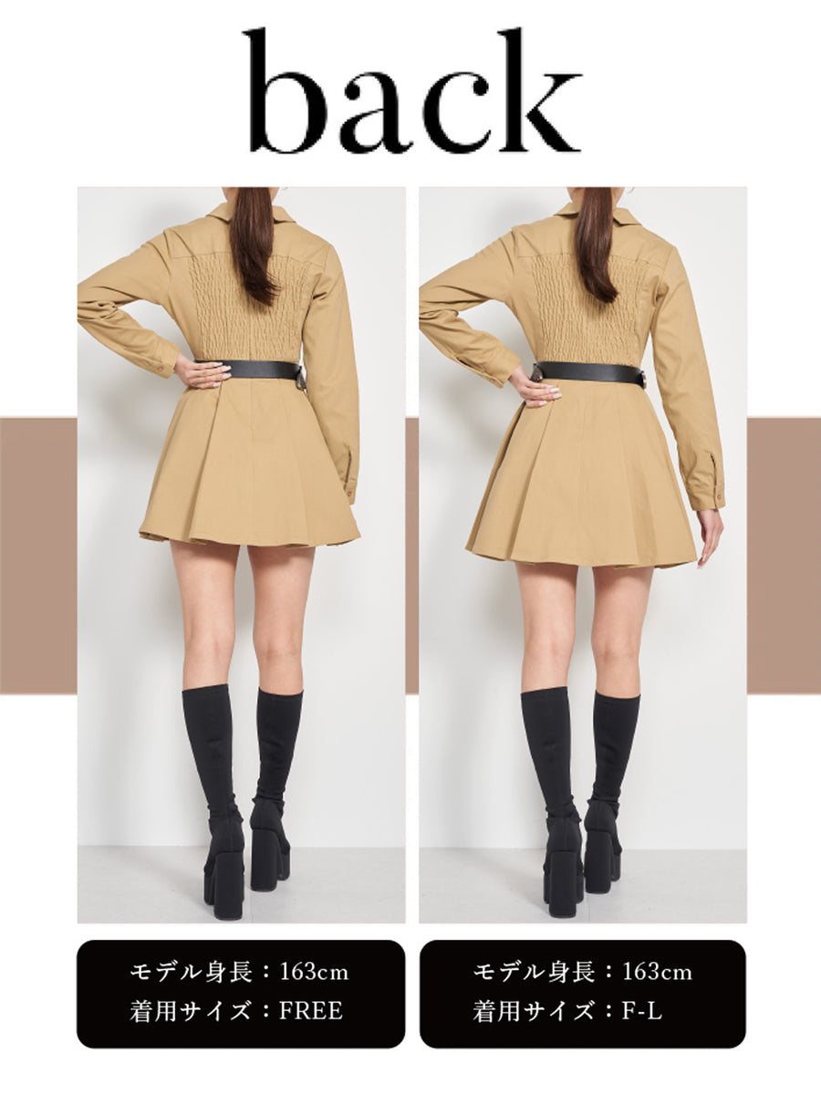 モデル:163cm(着用サイズ:FREE/FL 着用カラー:BEG)