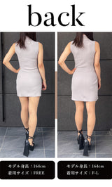 モデル:164cm(着用サイズ:FREE/F-L 着用カラー:GRY)