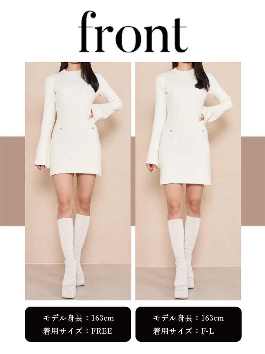 モデル:163cm(着用サイズ:FREE/F-L 着用カラー:WHT)