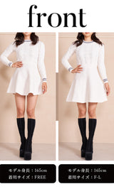 モデル:165cm(着用サイズ:FREE/F-L 着用カラー:WHT)