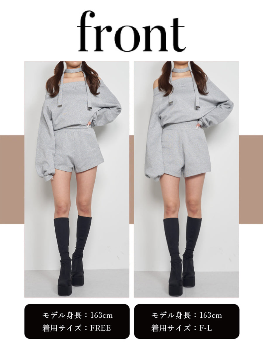 モデル:163cm(着用サイズ:FREE/F-L 着用カラー:GRY)
