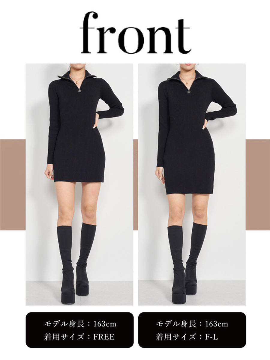 モデル:163cm(着用サイズ:FREE/F-L 着用カラー:BLK)