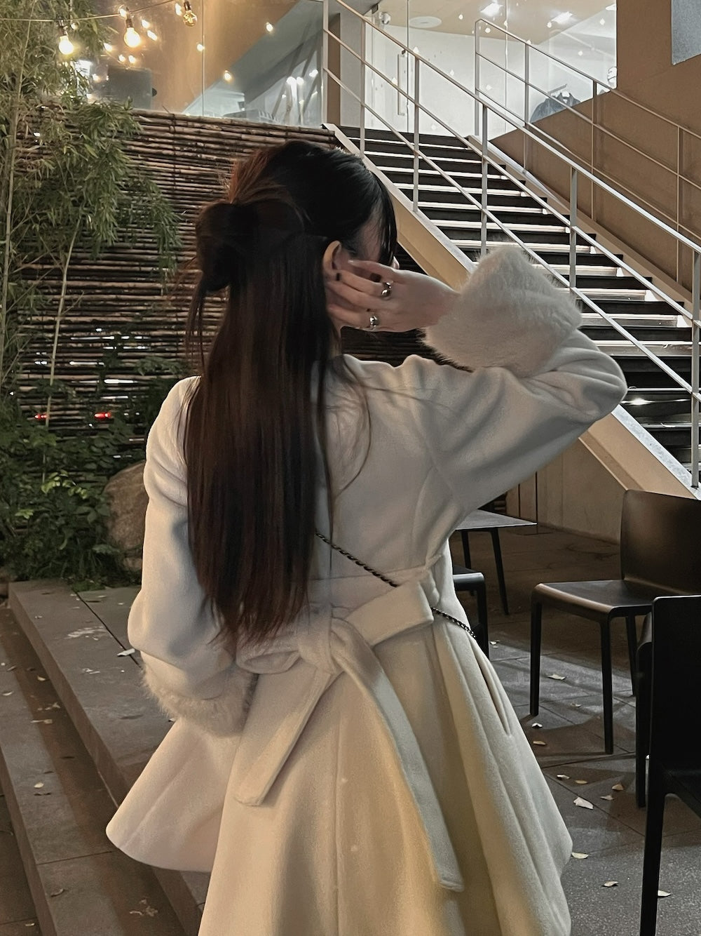 モデル:160cm(着用サイズ:FREE 着用カラー:IVO)