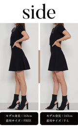 モデル:163cm(着用サイズ:FREE/F-L 着用カラー:BLK)