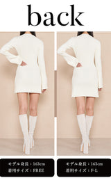 モデル:163cm(着用サイズ:FREE/F-L 着用カラー:WHT)