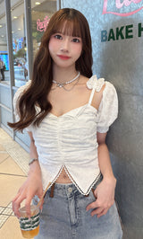 モデル:157cm(着用サイズ:FREE 着用カラー:WHT)