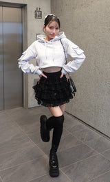 モデル:155cm(着用サイズ:FREE 着用カラー:GRY)