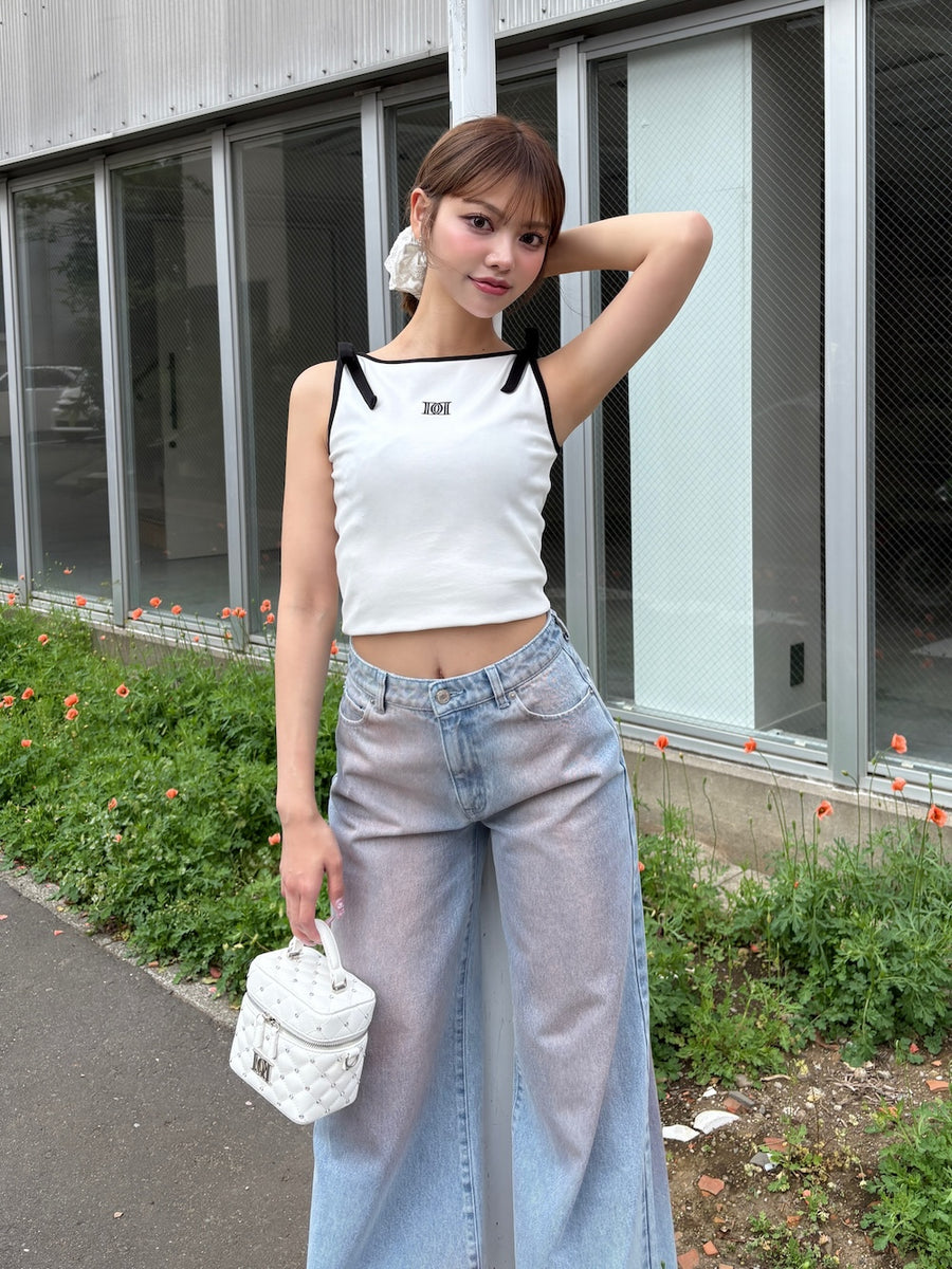 モデル:163cm(着用サイズ:FREE 着用カラー:WHT)