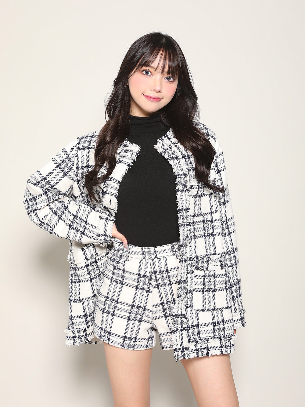 モデル:163cm(着用サイズ:FREE 着用カラー:IVO)