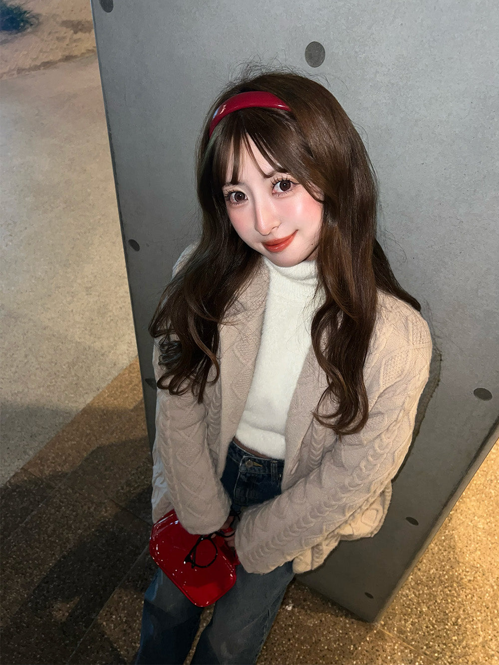 モデル:159cm(着用サイズ:FREE 着用カラー:BEG)