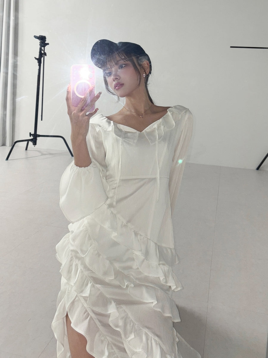 モデル:163cm(着用サイズ:FREE 着用カラー:WHT)