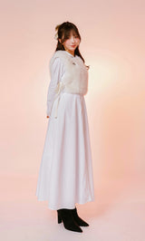 モデル:158cm(着用サイズ:FREE 着用カラー:WHT)