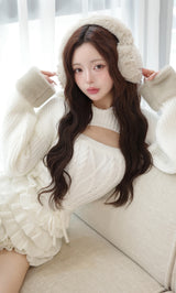 モデル:158cm(着用サイズ:FREE 着用カラー:WHT)