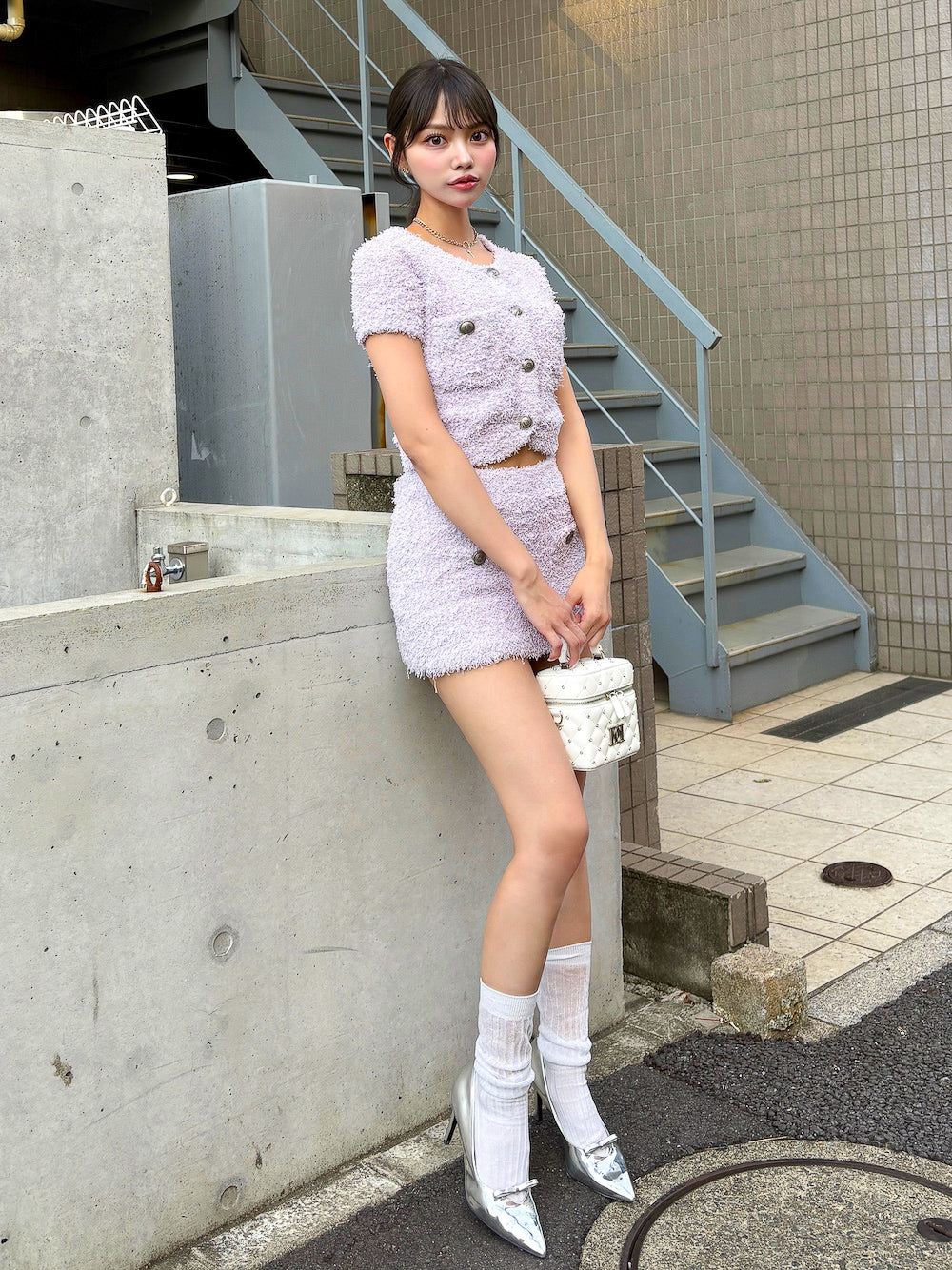 モデル:163cm(着用サイズ:FREE 着用カラー:LLC)